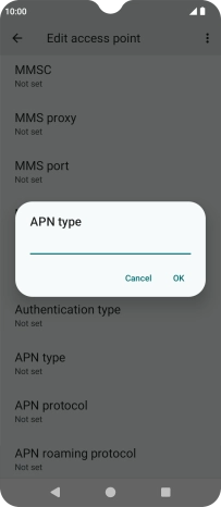 Key in mms and press OK.