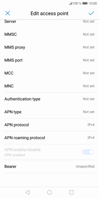Press MMS proxy. Press MMS proxy.