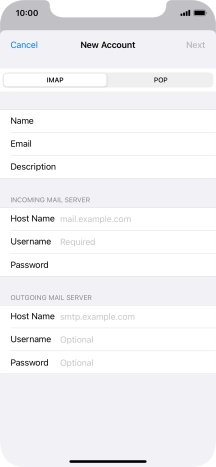 Press IMAP.