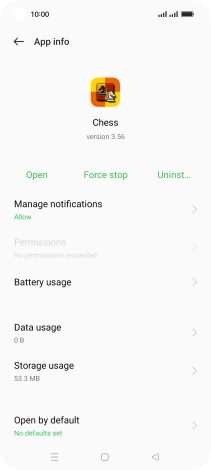 Press Storage usage.