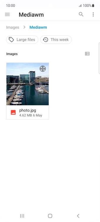 Press the required file.