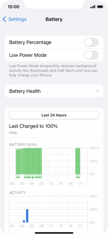 Press Battery Health.