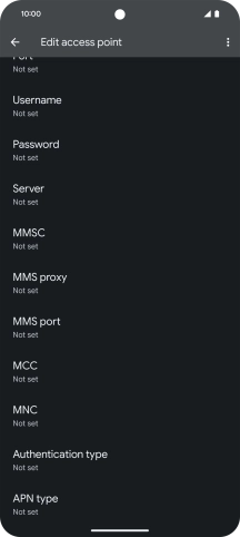 Press MMS port.
