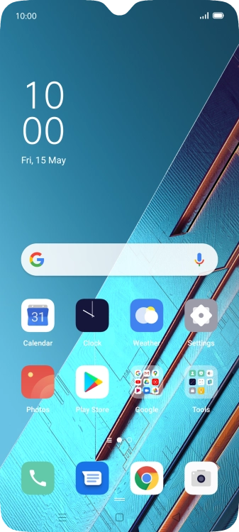 Slide two fingers downwards starting from the top of the screen.