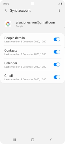 Press the Home key to return to the home screen.