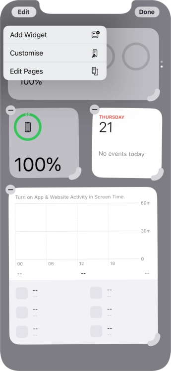Press Add Widget. Press Add Widget.