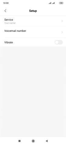Press Voicemail number.