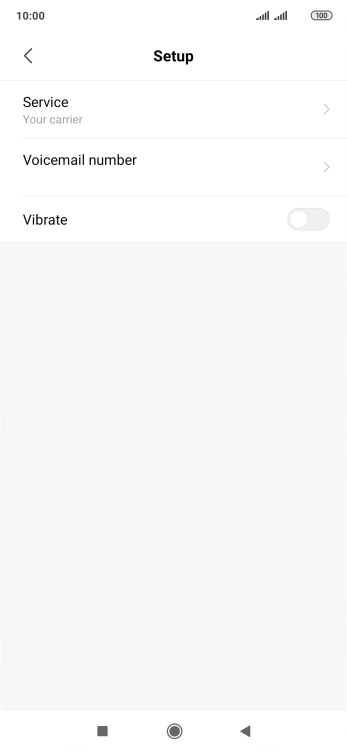 Press Voicemail number.