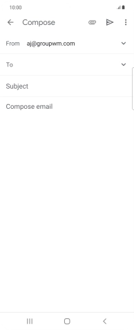 Press To and key in the first letters of the recipient's name.