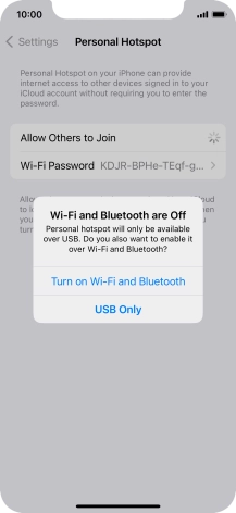 If WiFi is turned off, press Turn on Wi-Fi and Bluetooth.