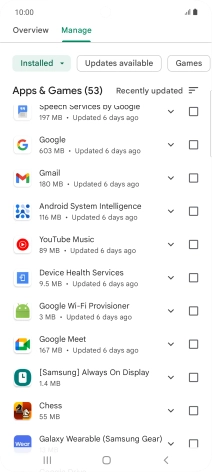 Press the required app.