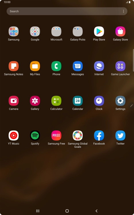Press Samsung.