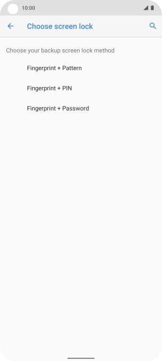 Press the required phone lock code and follow the instructions on the screen to create an additional phone lock code.