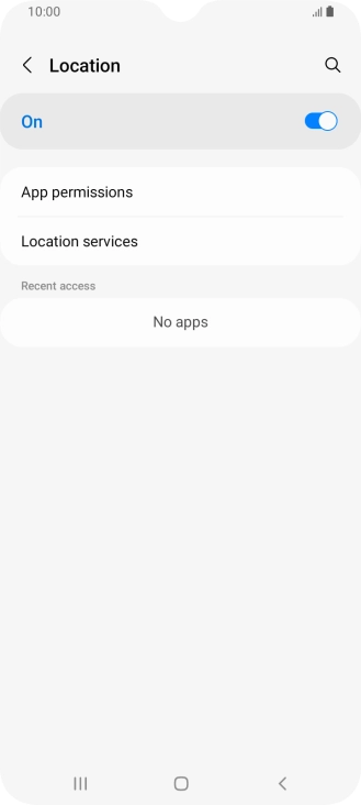 Press App permissions. Press App permissions.