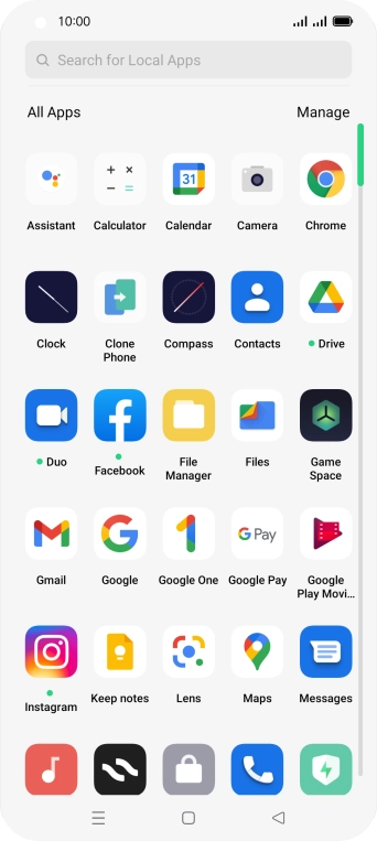 Press Gmail. Press Gmail.