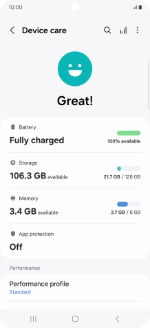 Press Battery.
