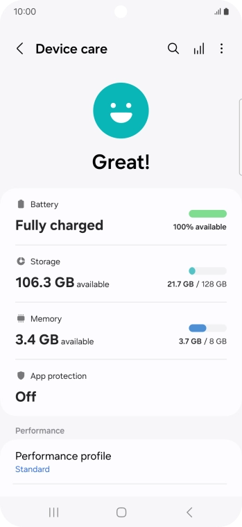 Press Battery.