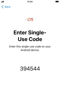 Follow the instructions on the screen and in the 'Move to iOS' app to transfer the content from the Android phone to your phone and set up your phone and prepare it for use.
