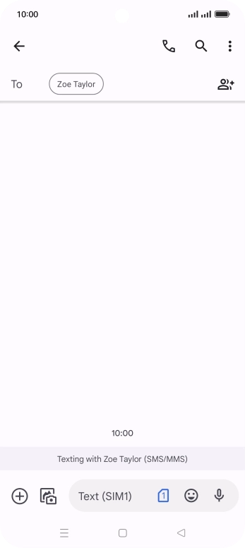 Press the SIM icon. Press the SIM icon.