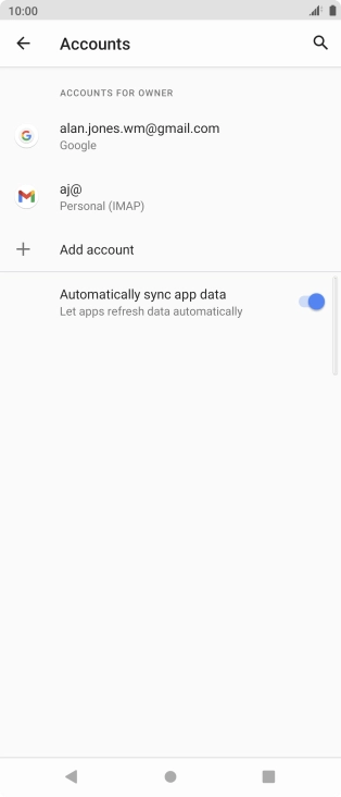 Press the Home key to return to the home screen. Press the Home key to return to the home screen.