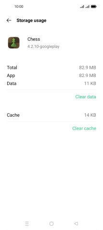 Press Clear cache.
