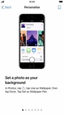 Press the Home key to return to the home screen.