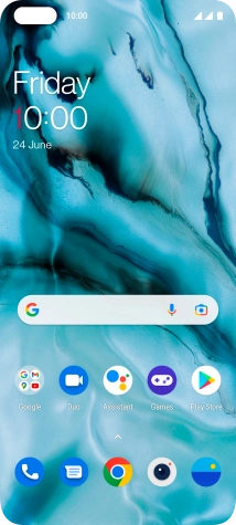 Slide two fingers downwards starting from the top of the screen.