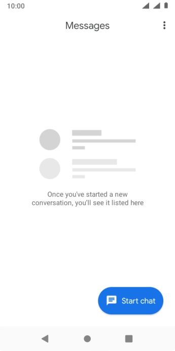 Press Start chat.