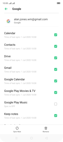 Press the Home key to return to the home screen.