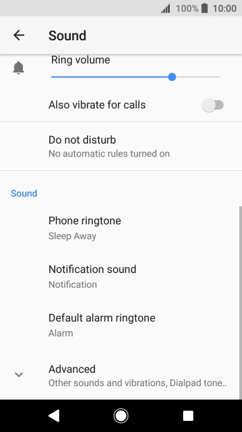Press the Home key to return to the home screen.