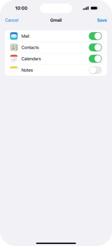 If this screen is displayed, you email account has been recognised and set up automatically. Follow the instructions on the screen to key in more information and finish setting up your phone.