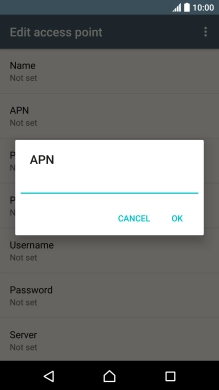 Key in wap.o2.co.uk and press OK.