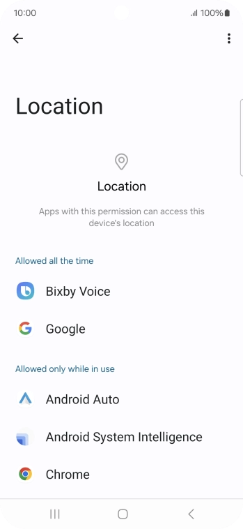 Press the required app. Press the required app.