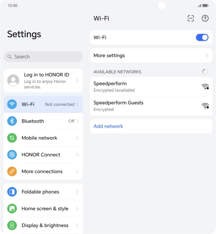 Press More settings.