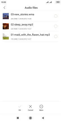 Press the required ring tones to hear them.