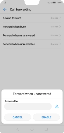Key in 901 and press ENABLE.