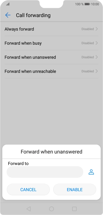 Key in 901 and press ENABLE.
