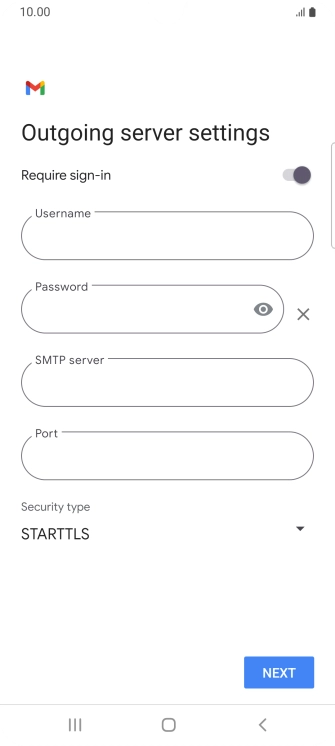 Press the indicator next to 'Require sign-in' to turn on the function.