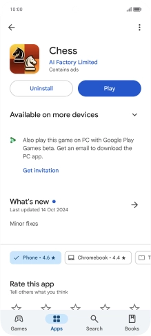Press Uninstall.