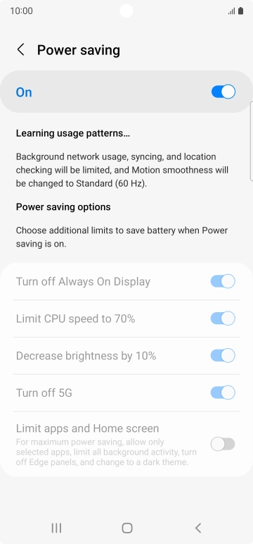 Press the Home key to return to the home screen.