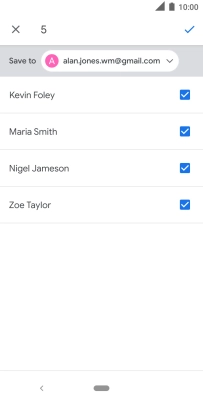 Press the drop down list.