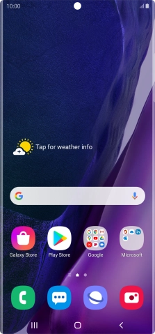 Press the message icon.