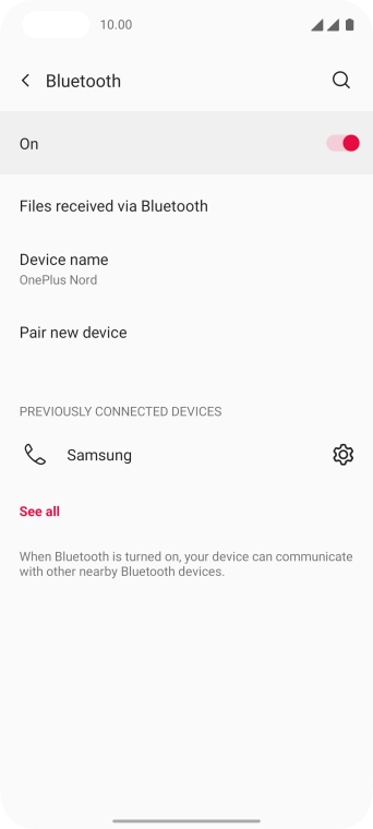 Slide your finger upwards starting from the bottom of the screen to return to the home screen.