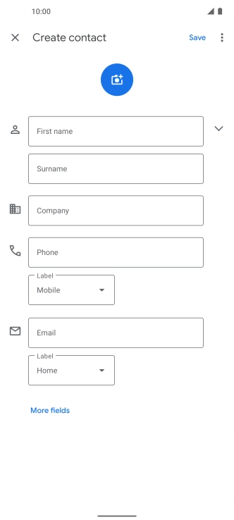 Press First name and key in the required first name.