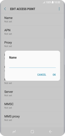 Key in O2 UK MMS and press OK.