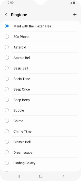 Press the Home key to return to the home screen.