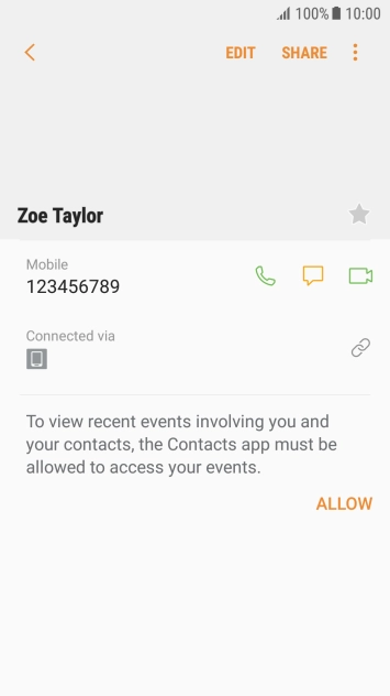 Press the Home key to return to the home screen.