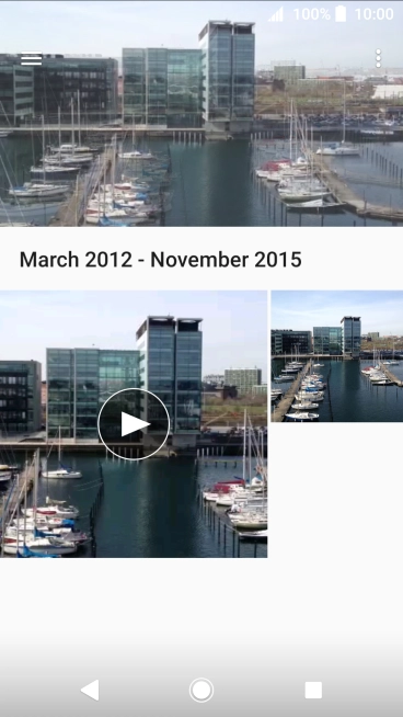 Press and hold the required picture or video clip.