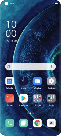 Slide two fingers downwards starting from the top of the screen.