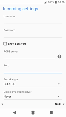 Press the drop down list below 'Security type'.